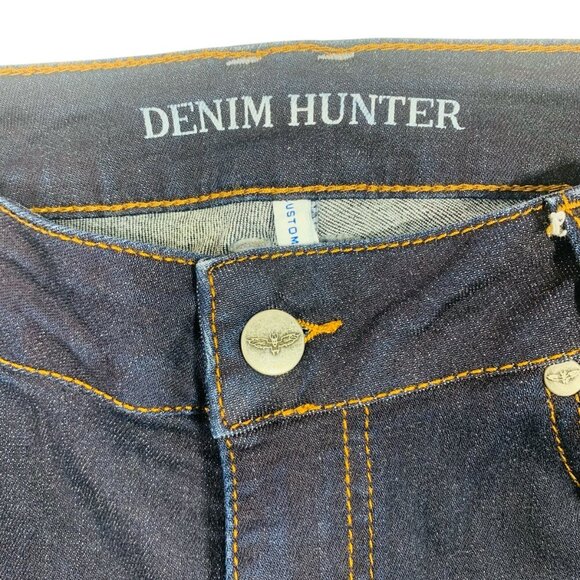 Dark blue wash womens denim jeans for women by Denim Hunter size 28 - Picture 3 of 16
